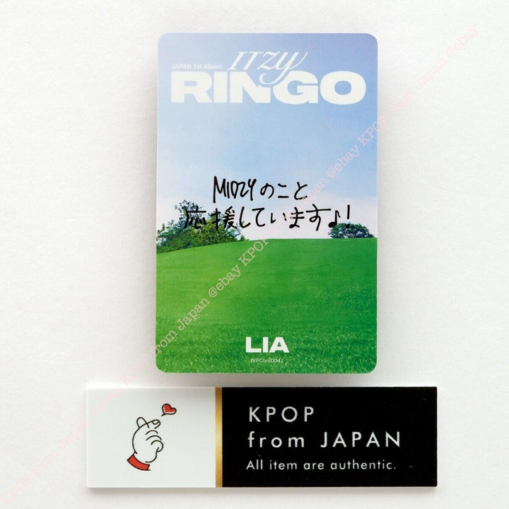 LIA ITZY RINGO MIDZY JAPÓN ver. CD + Photocard set 3Photocards Álbum JPFC 