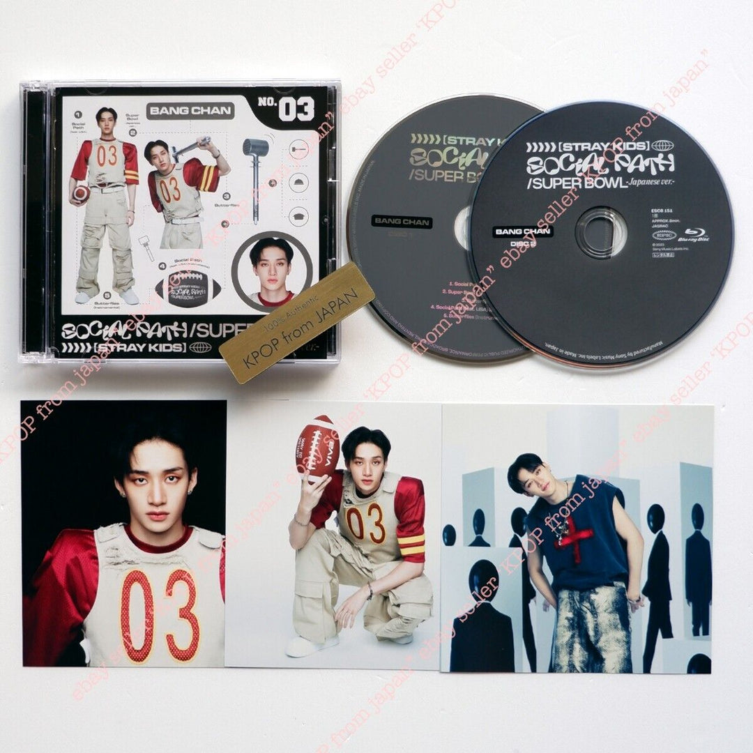 Bang Chan Stray Kids Social Path Solo Complete set CD+DVD+2pcs+3card