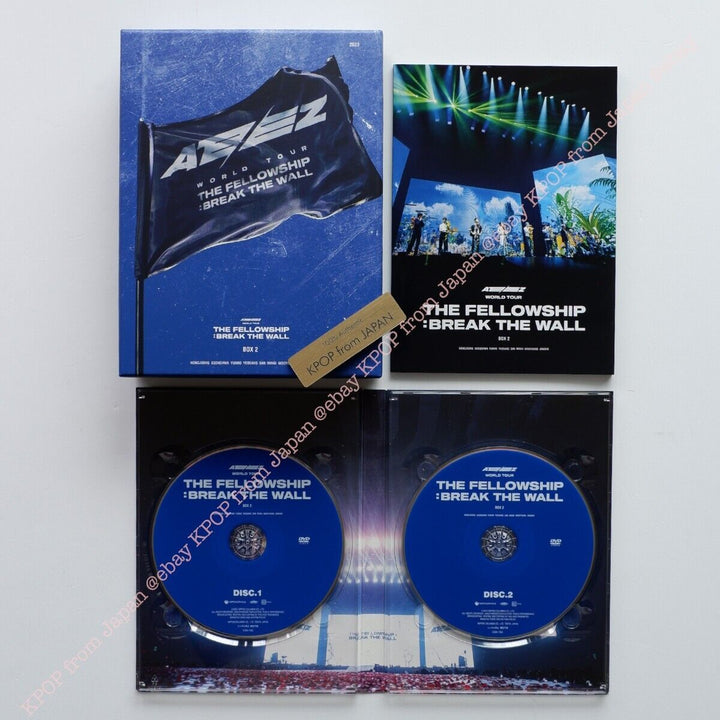 USED ATEEZ WORLD TOUR THE FELLOWSHIP : BREAK THE WALL BOX2 DVD ver. NOT with PC