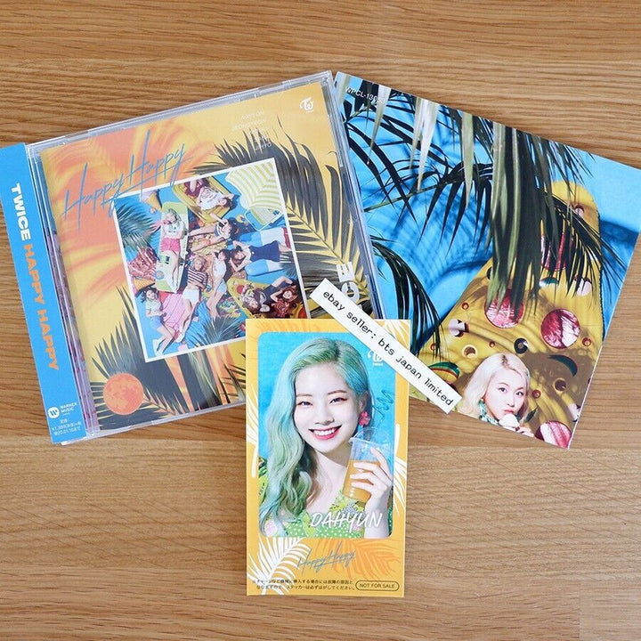 TWICE DAHYUN HAPPY HAPPY CD oficial ONCE ver. + Adhesivo IC + Póster 