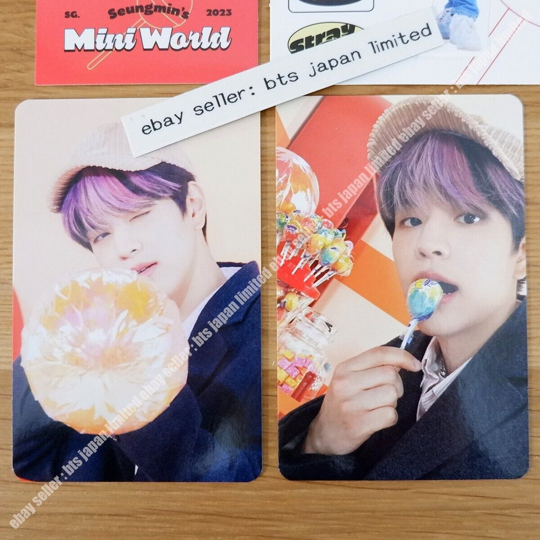 Conjunto de tarjetas fotográficas de felicitación de la temporada Mini World 2023 de Seungmin Stray Kids SKZ SKZ 