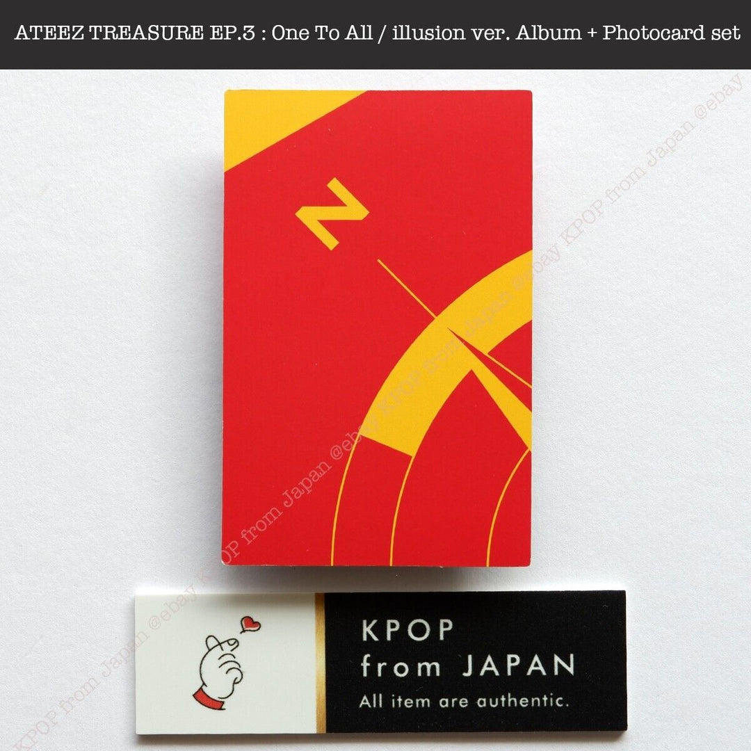 HongJoong ATEEZ TREASURE EP.3 : One To All / illusion ver. Album + Photocard