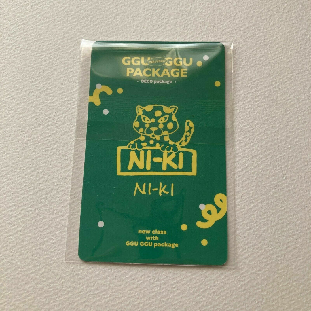 Paquete Enhypen NI-KI NIKI GGU GGU 2021 Tarjeta de fotografía MD oficial PC wevwese 