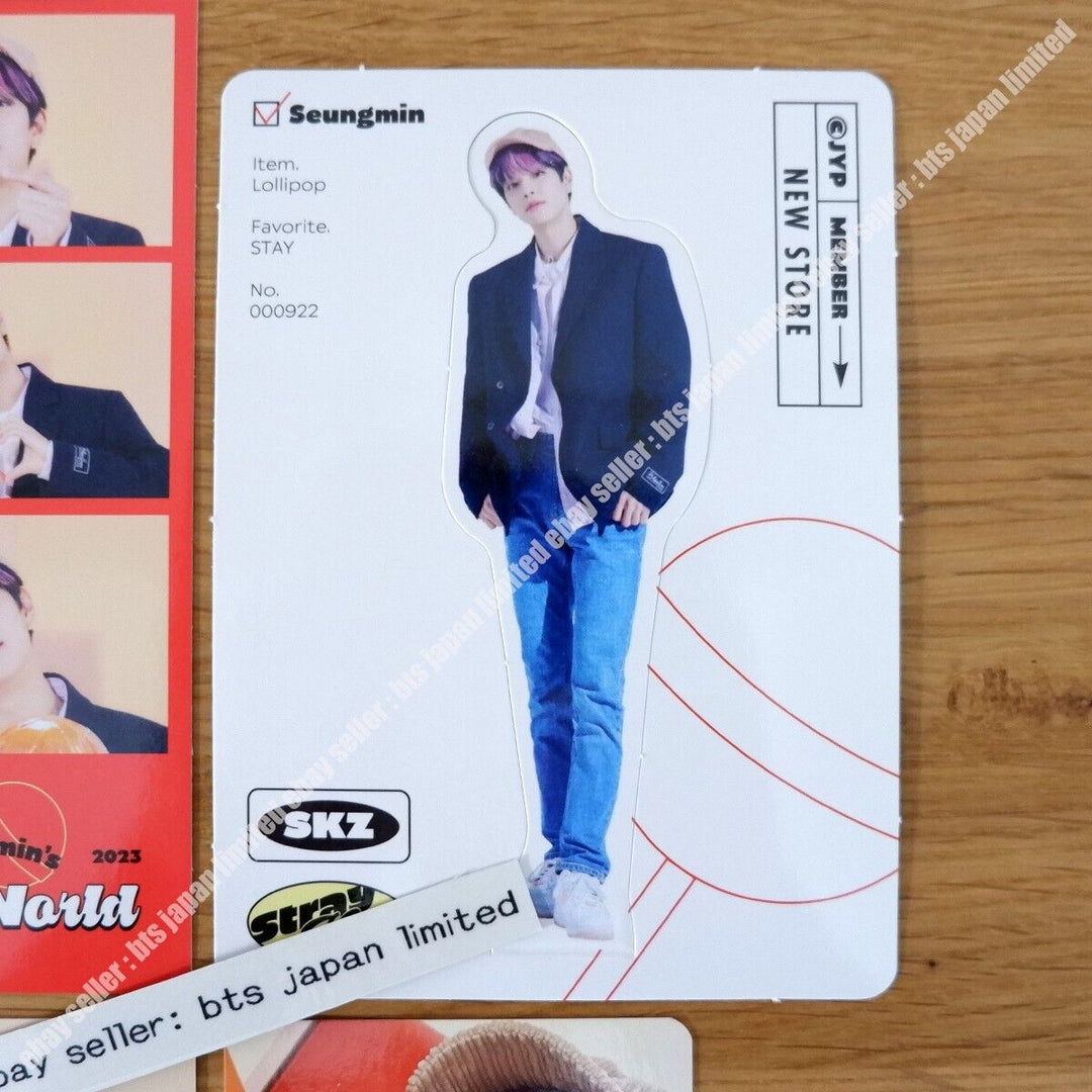 Conjunto de tarjetas fotográficas de felicitación de la temporada Mini World 2023 de Seungmin Stray Kids SKZ SKZ 