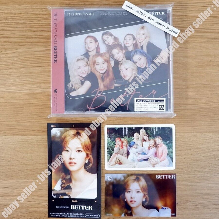 TWICE SANA "BETTER" ONCE ver. + IC Sticker + Postar + 2Photo card