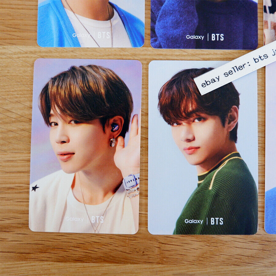 BTS Samsung Galaxy Official 8 Photocards JUNG KOOK V JIMIN SUGA RM JIN J-HOPE