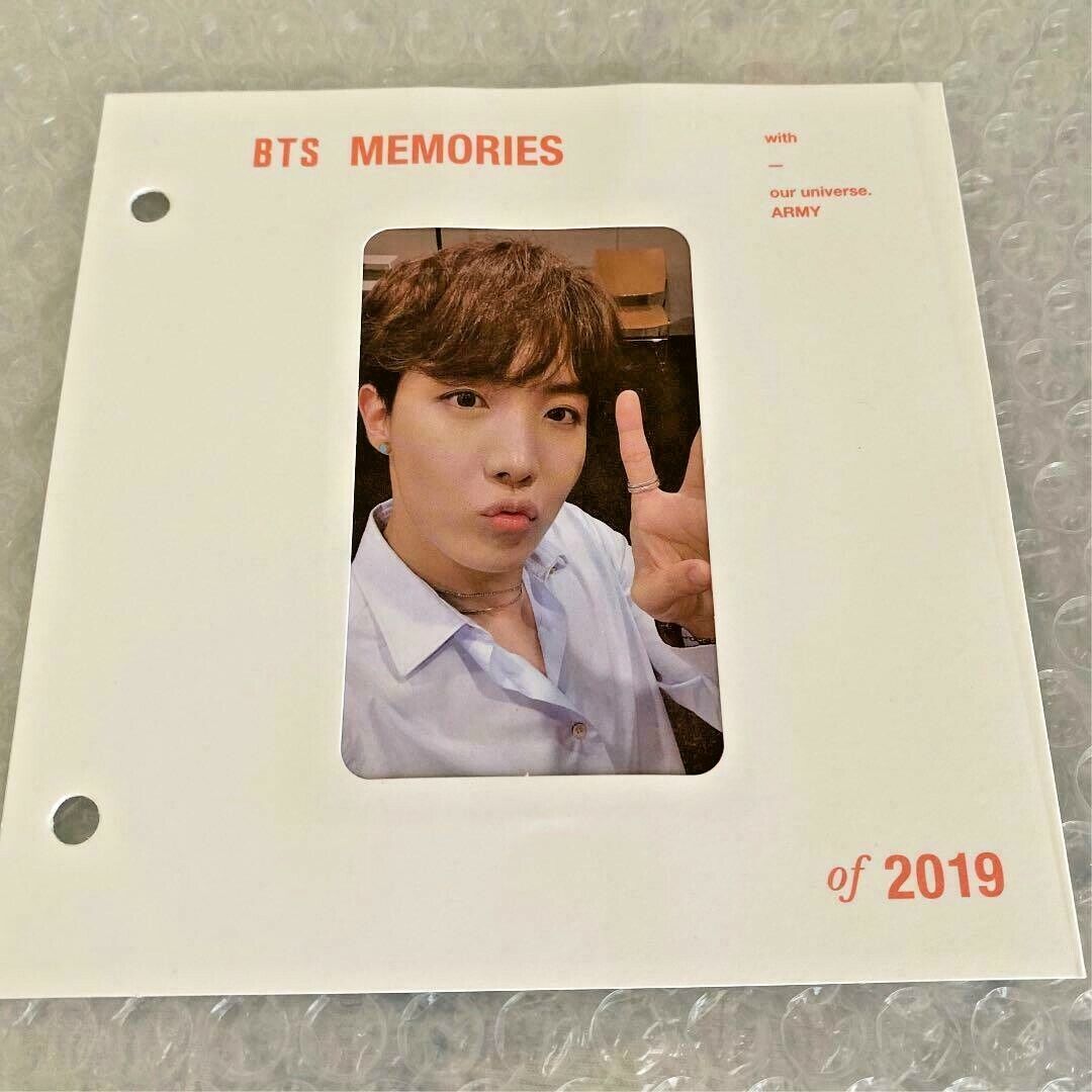 BTS J-HOPE Recuerdos de 2019 versión Blu-ray. Tarjeta de fotografía oficial SOLO chicos Bangtan 