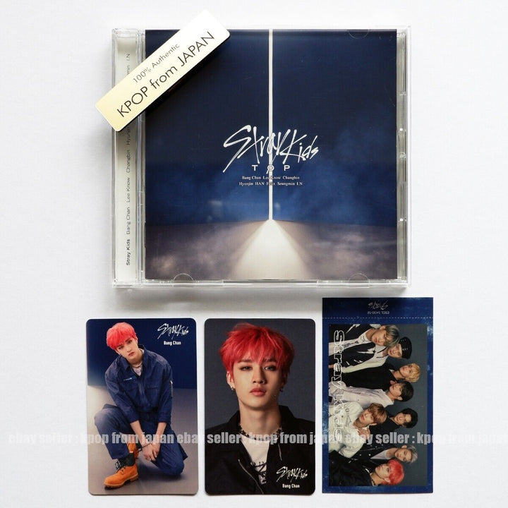 Bang chan Stray kids TOP Japan 1CD + 3pcs Photocard set Sony Music Tower record