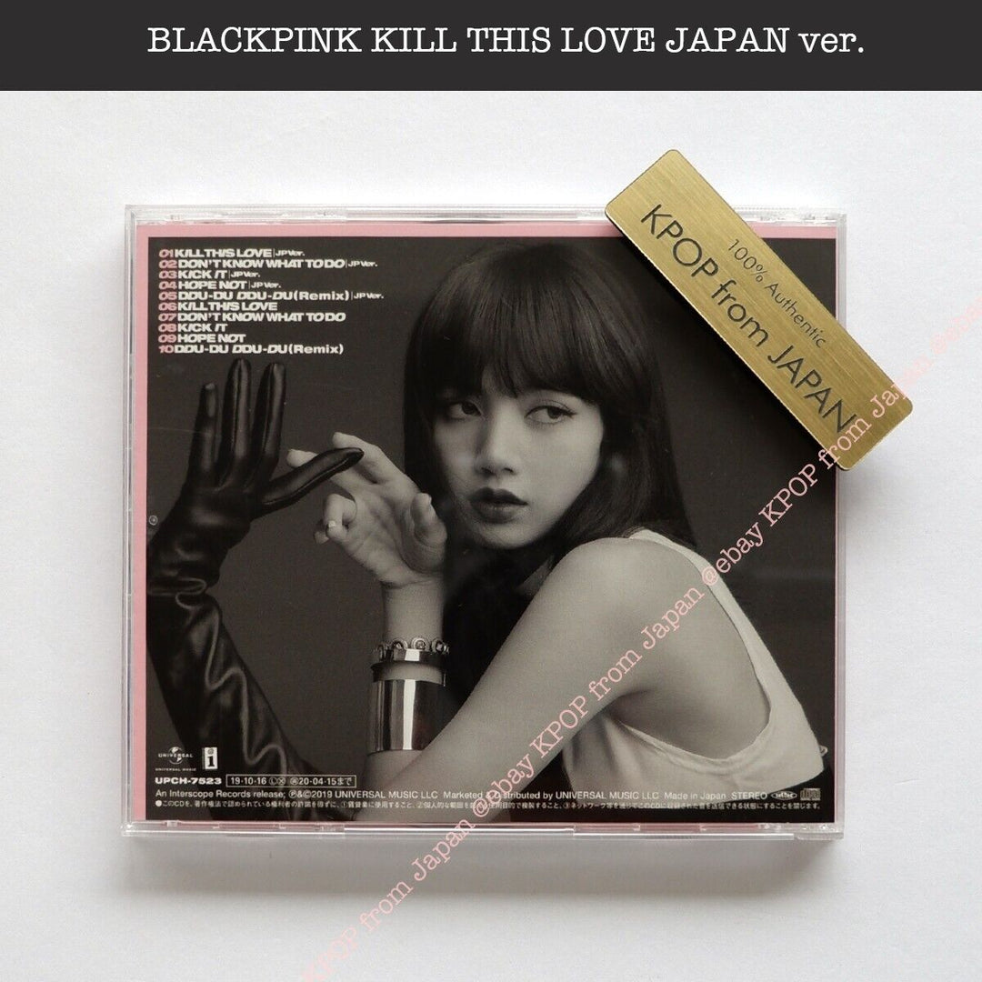 LISA BLACKPINK KILL THIS LOVE JP version CD + Official photocard JAPAN Album