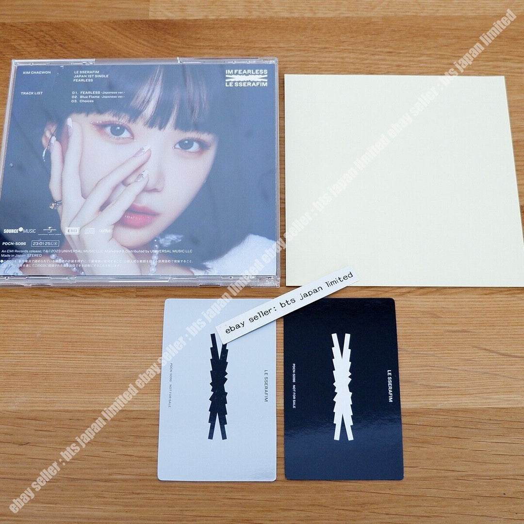 Chaewon LE SSERAFIM FEARLESS Solo CD + 2Photocard + 1Sticker set PC LESSERAFIM