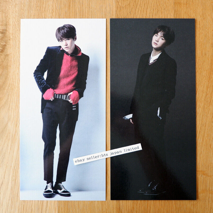 BTS SUGA BEST OF BTS Official 2 Big Photo card set Korea Ver. + Japan Ver.