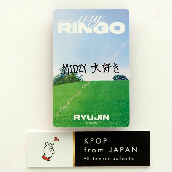 RYUJIN ITZY RINGO MIDZY JAPAN ver. CD + Photocard set 3Photocards JPFC Album