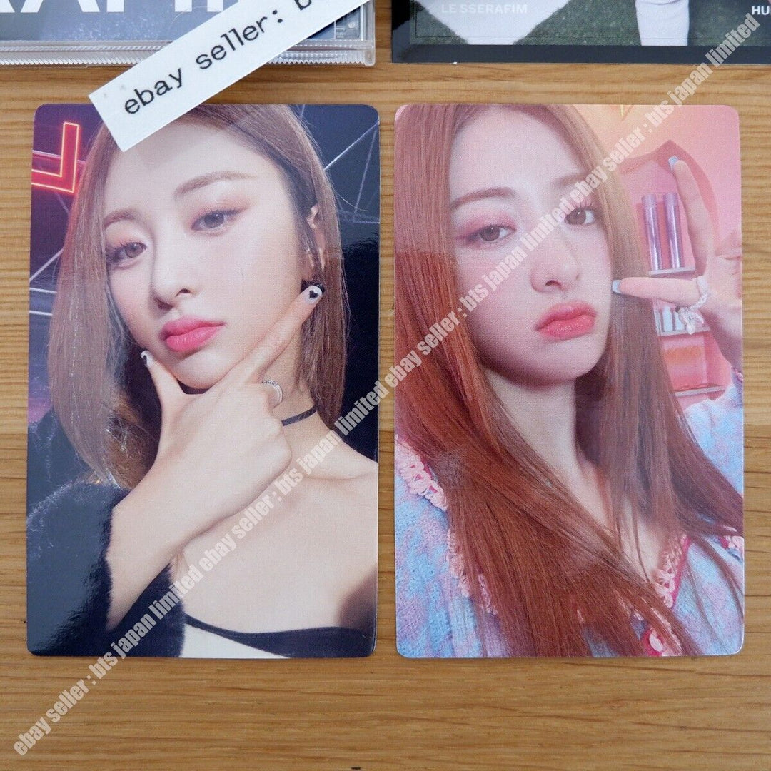 Yunjin LE SSERAFIM FEARLESS Solo CD + 2Photocard + 1Sticker set PC LESSERAFIM