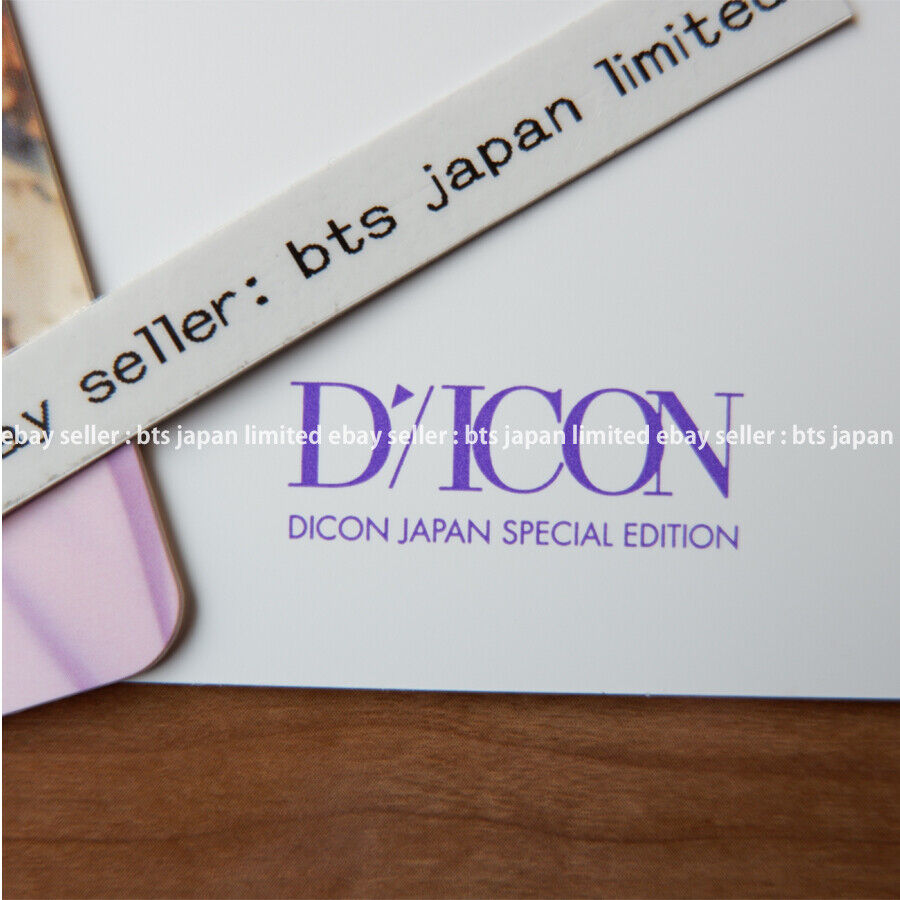 BTS V taehyung DICON Vol.2 BEHIND Japan Special Edition Lenticular + Photocard