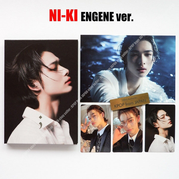 NI-KI ENHYPEN ENGENE DE SANGRE OSCURA ver. Set completo CD + 3Photocards + Postal 