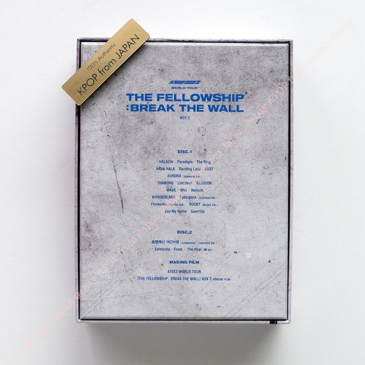 ATEEZ WORLD TOUR THE FELLOWSHIP: BREAK THE WALL BOX2 Blu-Ray ver. BD 