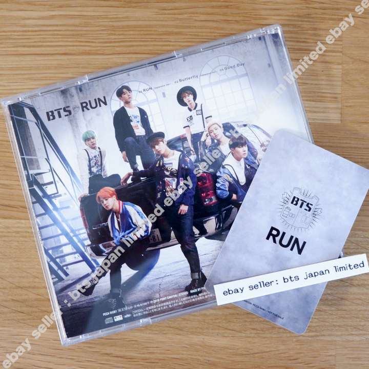 BTS JUNG KOOK RUN Official limited Photocard + Normal ver. CD set Photo card PC