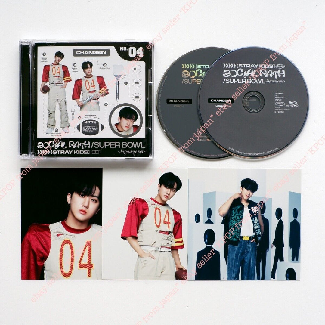 Changbin Stray Kids Social Path Solo juego completo CD+DVD+2 piezas+3 tarjetas 