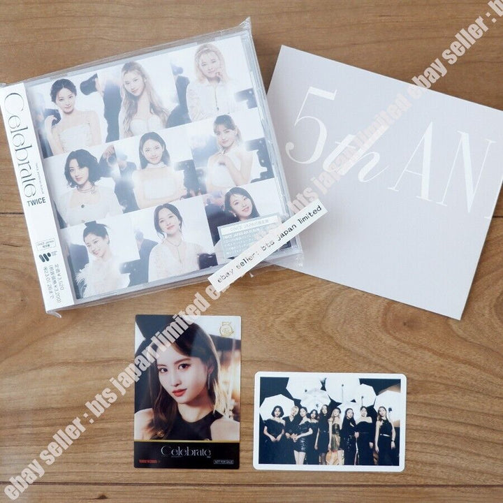 TWICE Celebrate MOMO ONCE ver. CD + Tower Records Photocard + Group Photo Set