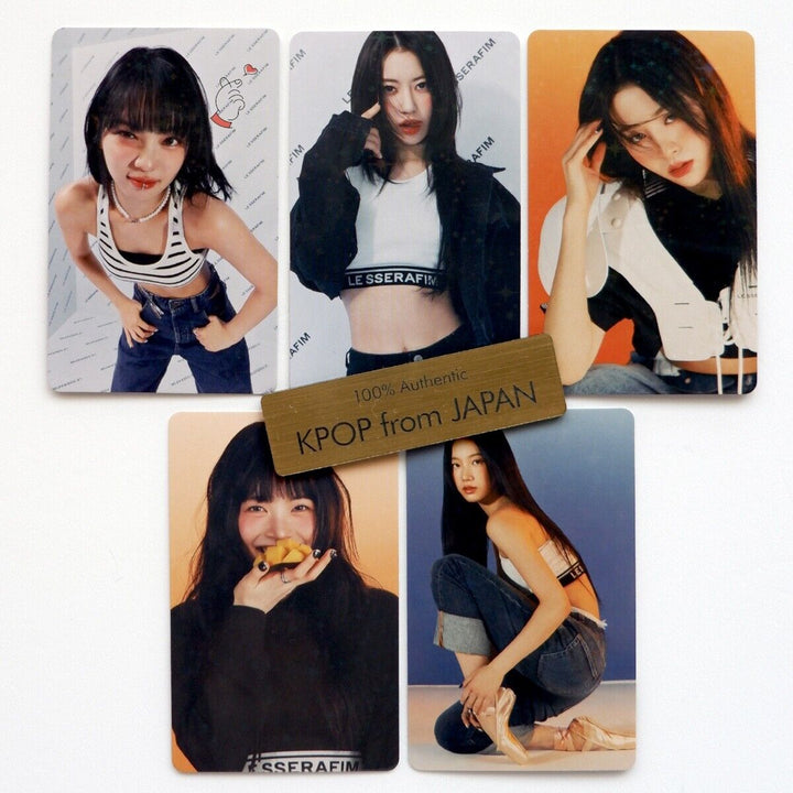 LE SSERAFIM UNFORGIVEN Weverse japan POB Full set Photocard 5cards LESSERAFIM