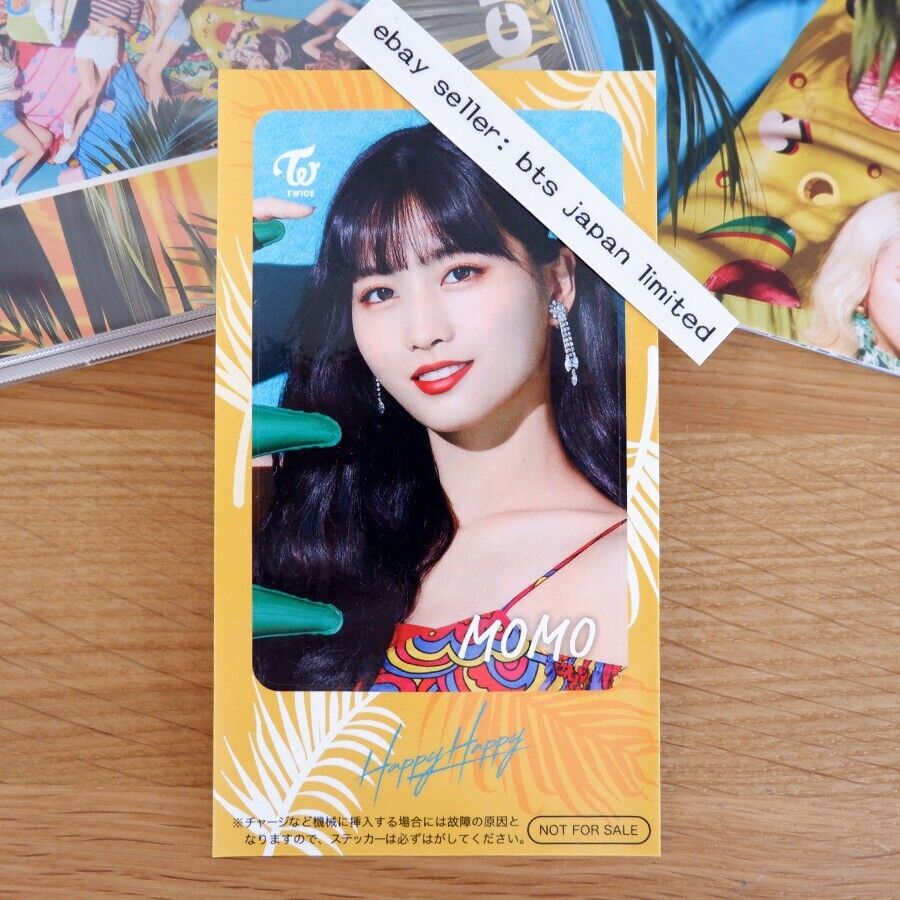 TWICE MOMO HAPPY HAPPY Official ONCE CD ver. + IC sticker + Poster