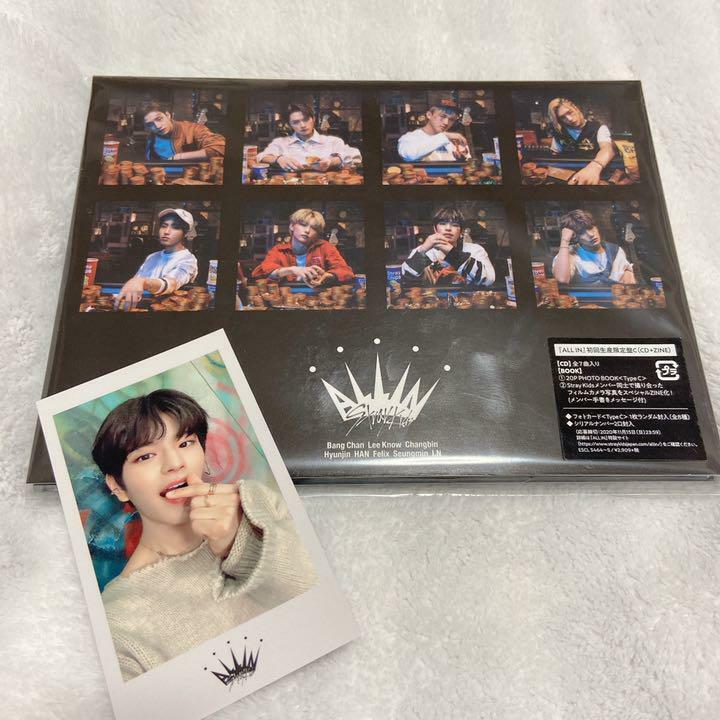 STRAY KIDS ALL IN First Press Limited C Ver. + Seungmin C Ver. Photo card PC