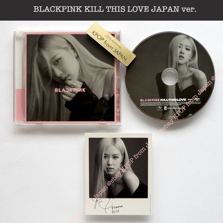 ROSE BLACKPINK KILL THIS LOVE JP version CD + Official photocard JAPAN Album