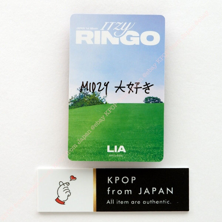 LIA ITZY RINGO MIDZY JAPÓN ver. CD + Photocard set 3Photocards Álbum JPFC 