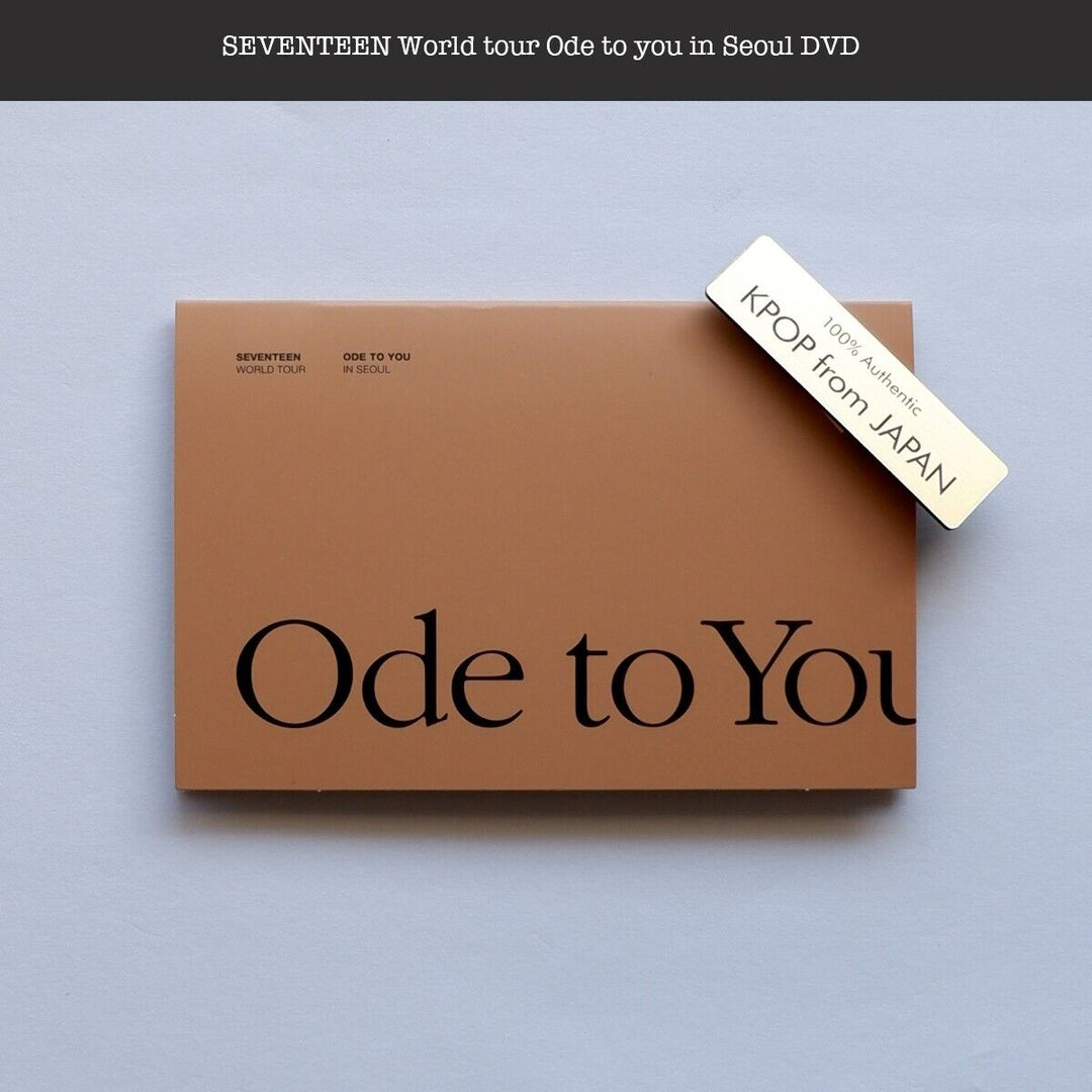 SEVENTEEN World Tour Ode to you in Seoul DVD Japan edition Photobook