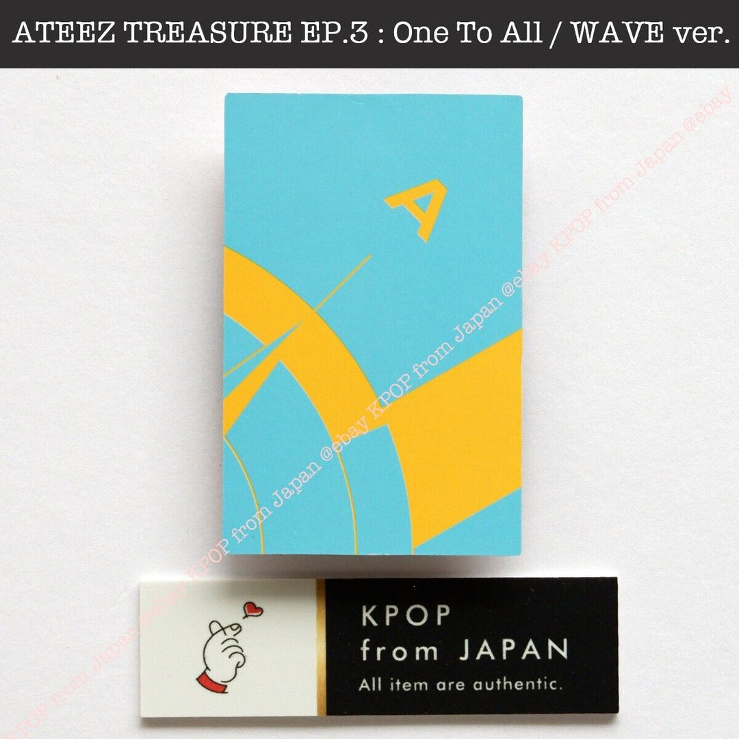 YUN HO ATEEZ TREASURE EP.3 : One To All / WAVE ver. Album + Photocard set