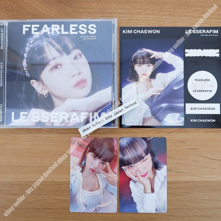 Chaewon LE SSERAFIM FEARLESS Solo CD + 2Photocard + 1Sticker set PC LESSERAFIM