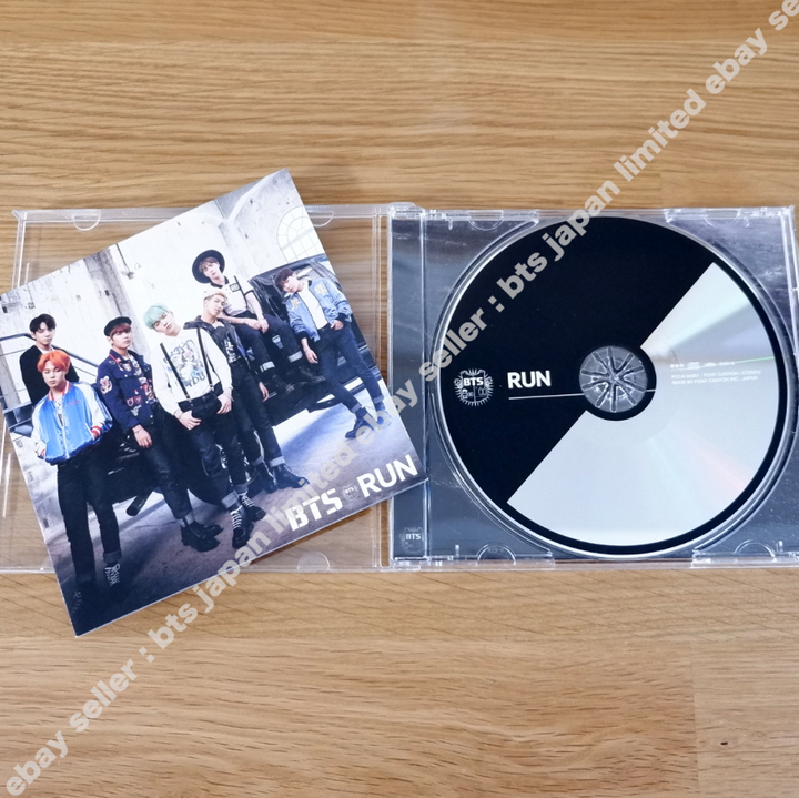 BTS JUNG KOOK RUN Official limited Photocard + Normal ver. CD set Photo card PC