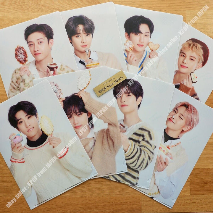 Stray Kids Family mart clear file 8pcs set Felix Lee Know Hyunjin Han Bang Chan