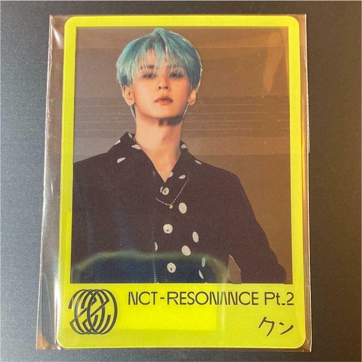 NCT2020 RESONANCE pt.2 KUN Tarjeta de fotografía transparente con beneficio oficial de Japón tienda mu-mo