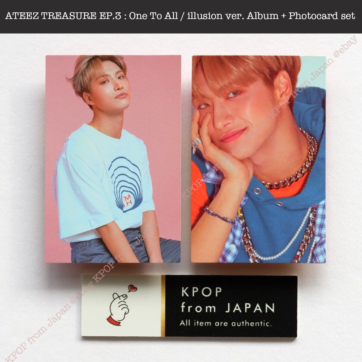 Seonghwa ATEEZ TREASURE EP.3 : One To All / illusion ver. Album + Photocard