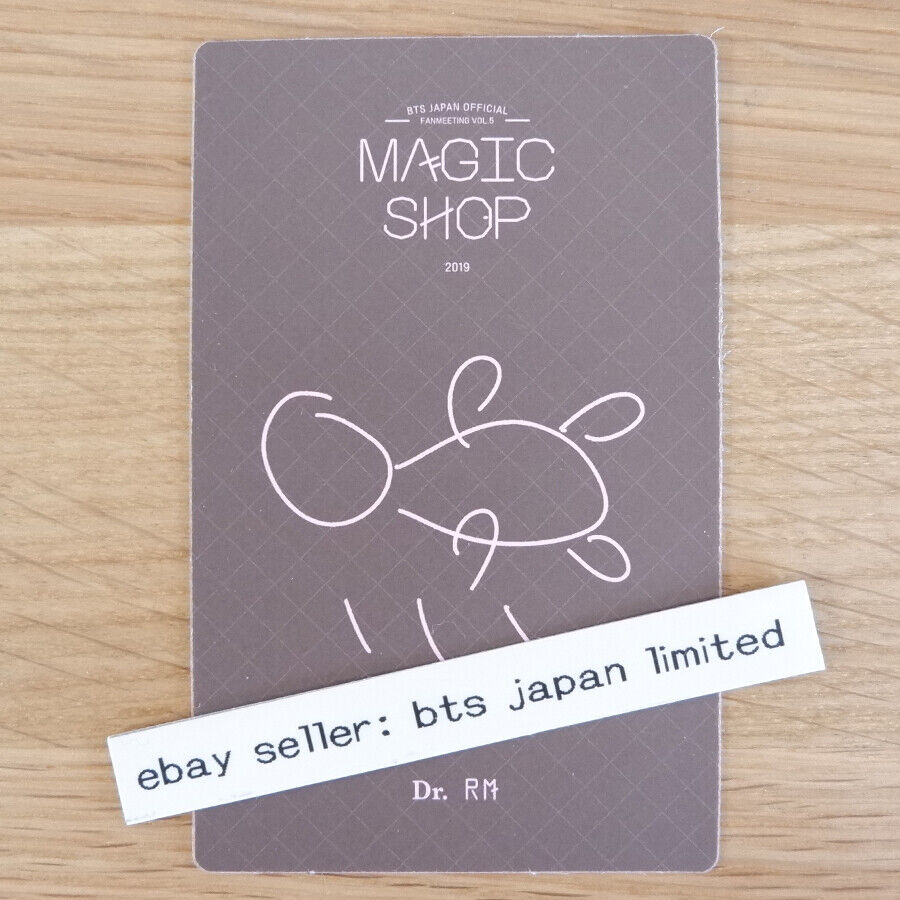 BTS JAPAN OFFICIAL FAN MEETING VOL.5 MAGIC SHOP RM Photo card Photocard PC