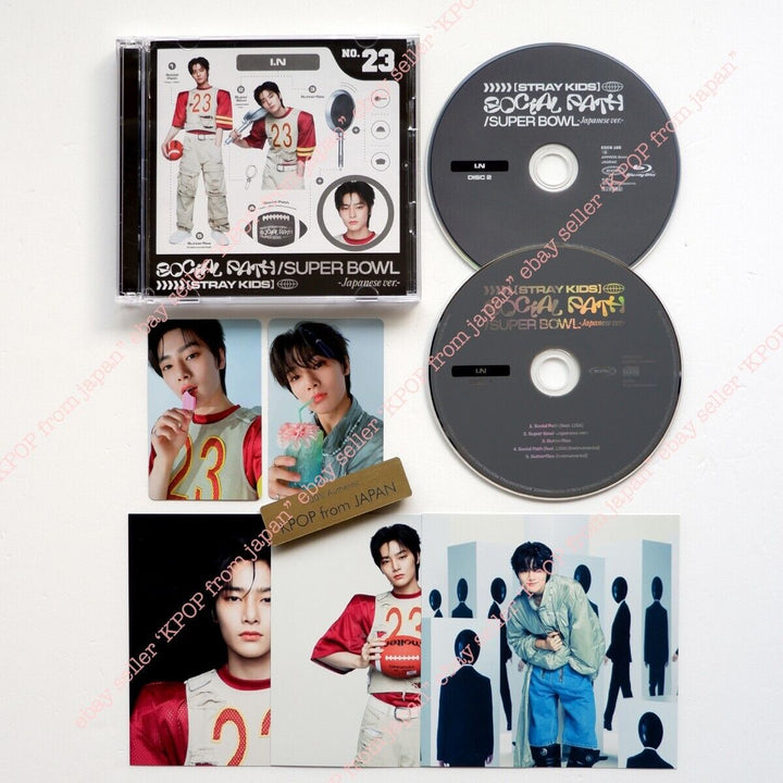 I.N Stray Kids Social Path Solo Complete set CD+DVD+2pcs+3card