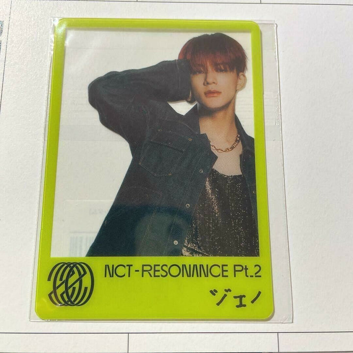 NCT2020 RESONANCE pt.2 JENO Japón Tarjeta de foto transparente de beneficio oficial mu-mo