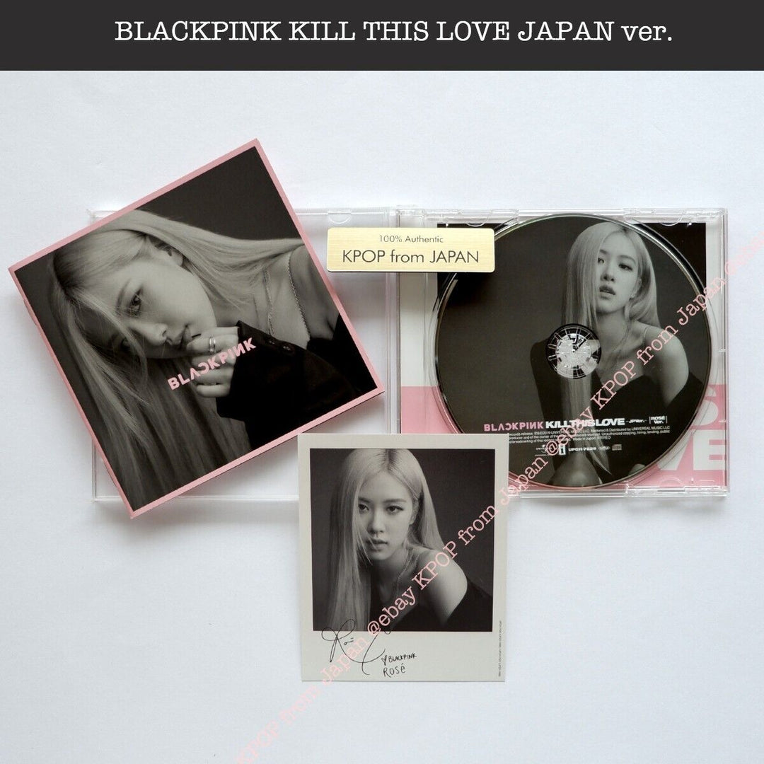 ROSE BLACKPINK KILL THIS LOVE JP version CD + Official photocard JAPAN Album