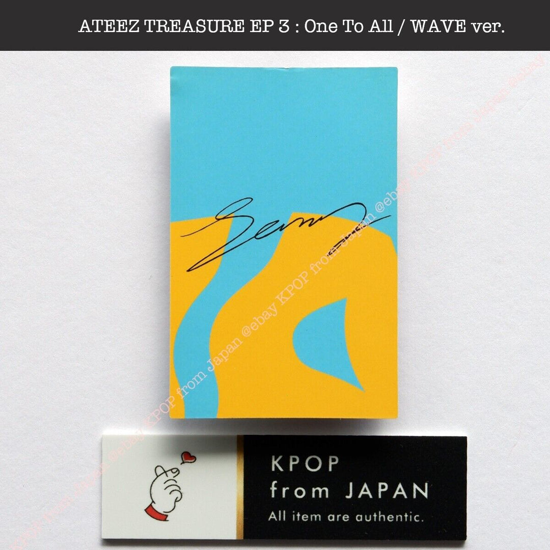 Seong Hwa ATEEZ TREASURE EP.3 : One To All / WAVE ver. Album + 2Photocard set