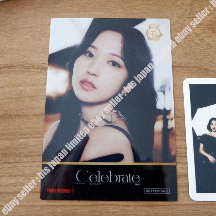 TWICE Celebrate MINA ONCE ver. CD + Tower Records Photocard + Group Photo Set