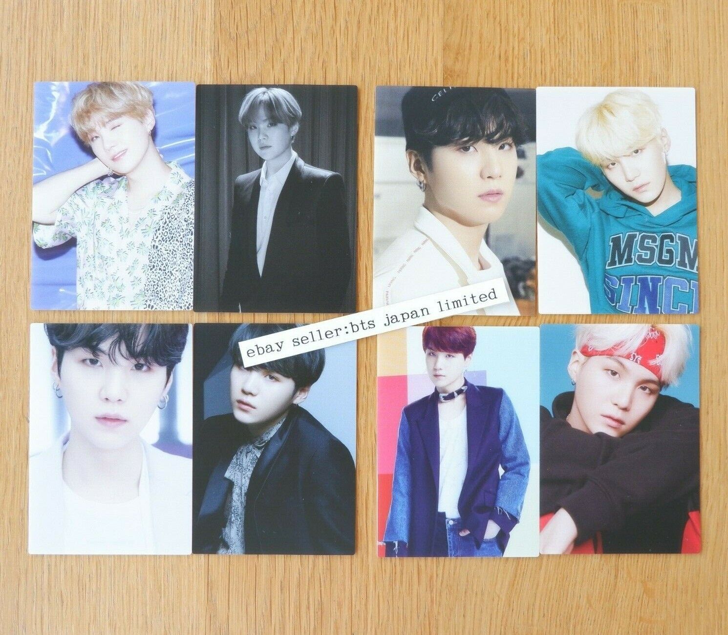 BTS SUGA THE BEST JAPAN Best Official 8 Photo cards set Complete set P –  world-store