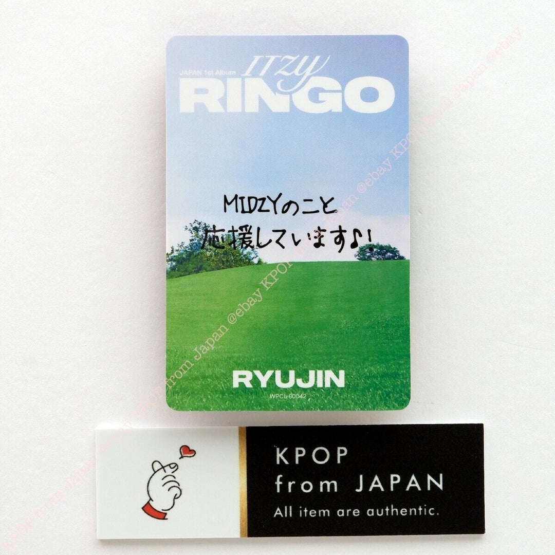 RYUJIN ITZY RINGO MIDZY JAPAN ver. CD + Photocard set 3Photocards JPFC Album