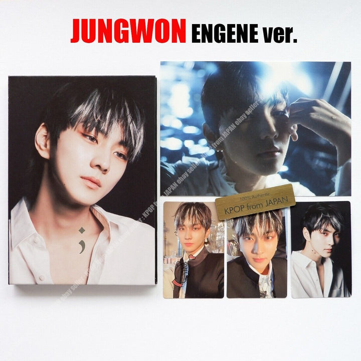 JUNGWON ENHYPEN DARK BLOOD ENGENE ver. Complete set CD + 3Photocards + Postcard