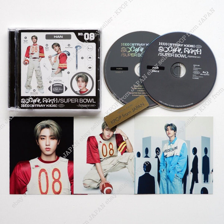 CD oficial Solo de Stray Kids Social Path usado, versión. 8 miembros establecen el álbum de Japón 