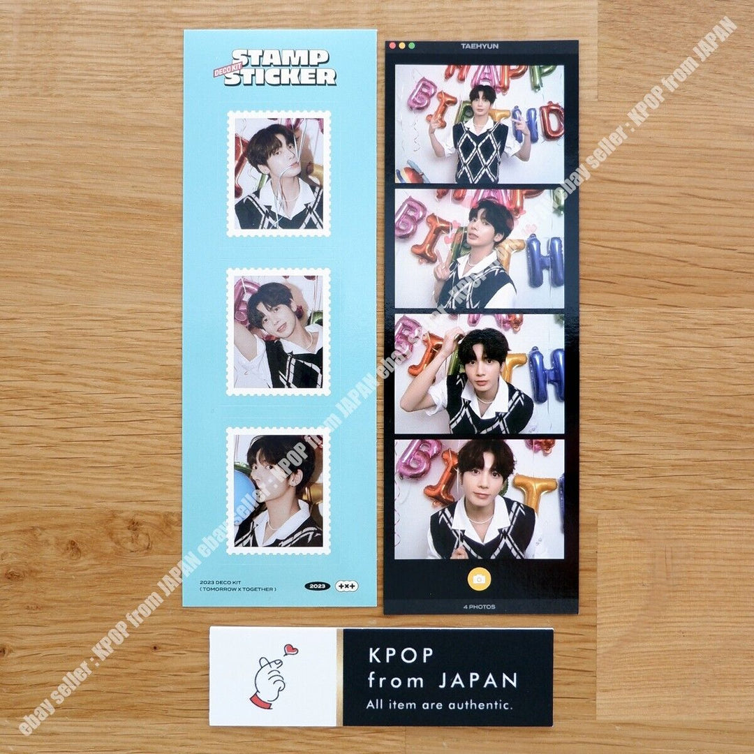 Taehyun TOMORROW X TOGETHER 2023 DECO KIT set Photocard Sticker photo TXT