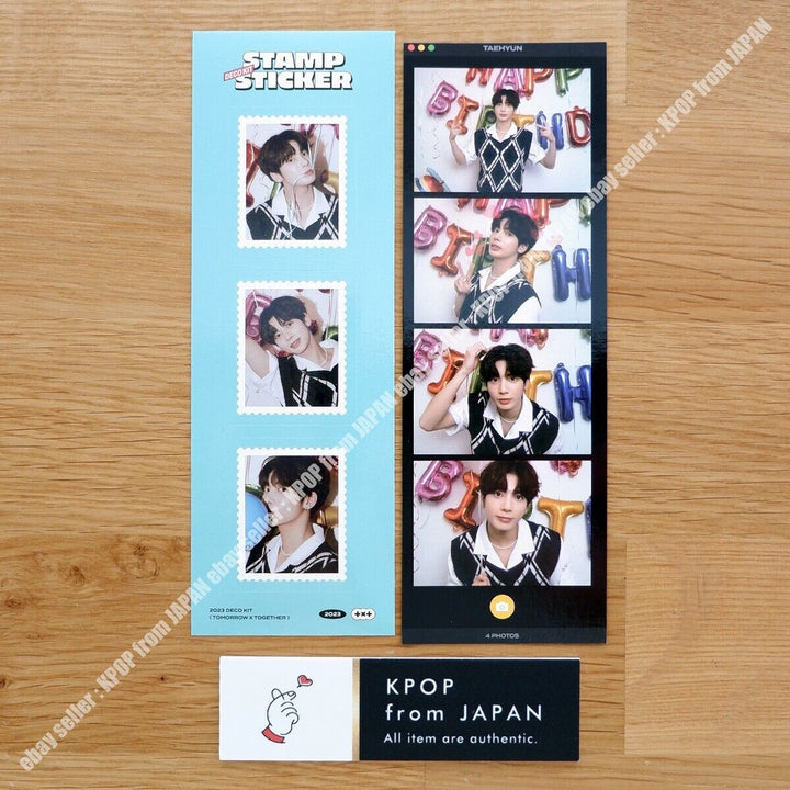 Taehyun TOMORROW X TOGETHER 2023 DECO KIT set Photocard Sticker photo TXT