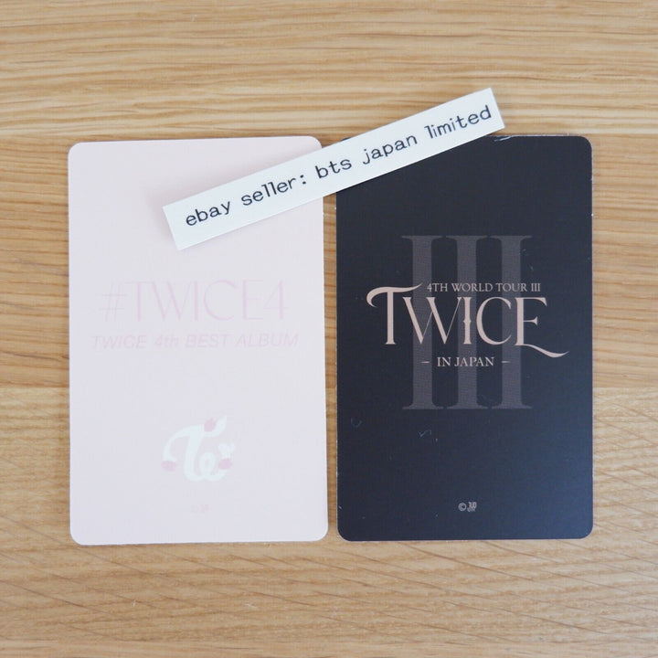 TWICE WORLD TOUR 'III' IN JAPAN + Best Album #TWICE4 Photocard Set