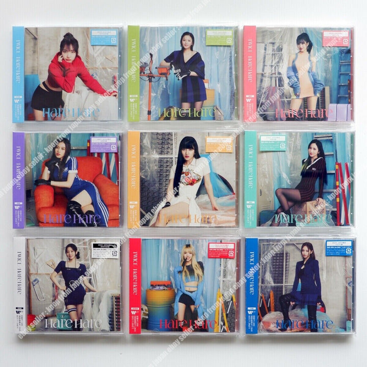 Escudo de fábrica TWICE Hare Hare ONCE JAPAN Álbum 9CD JUEGO COMPLETO TODOS los miembros 