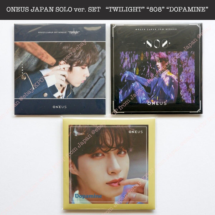 XION ONEUS Japan Solo jacket set of 3 unopened TWILIGHT / 808 / DOPAMINE